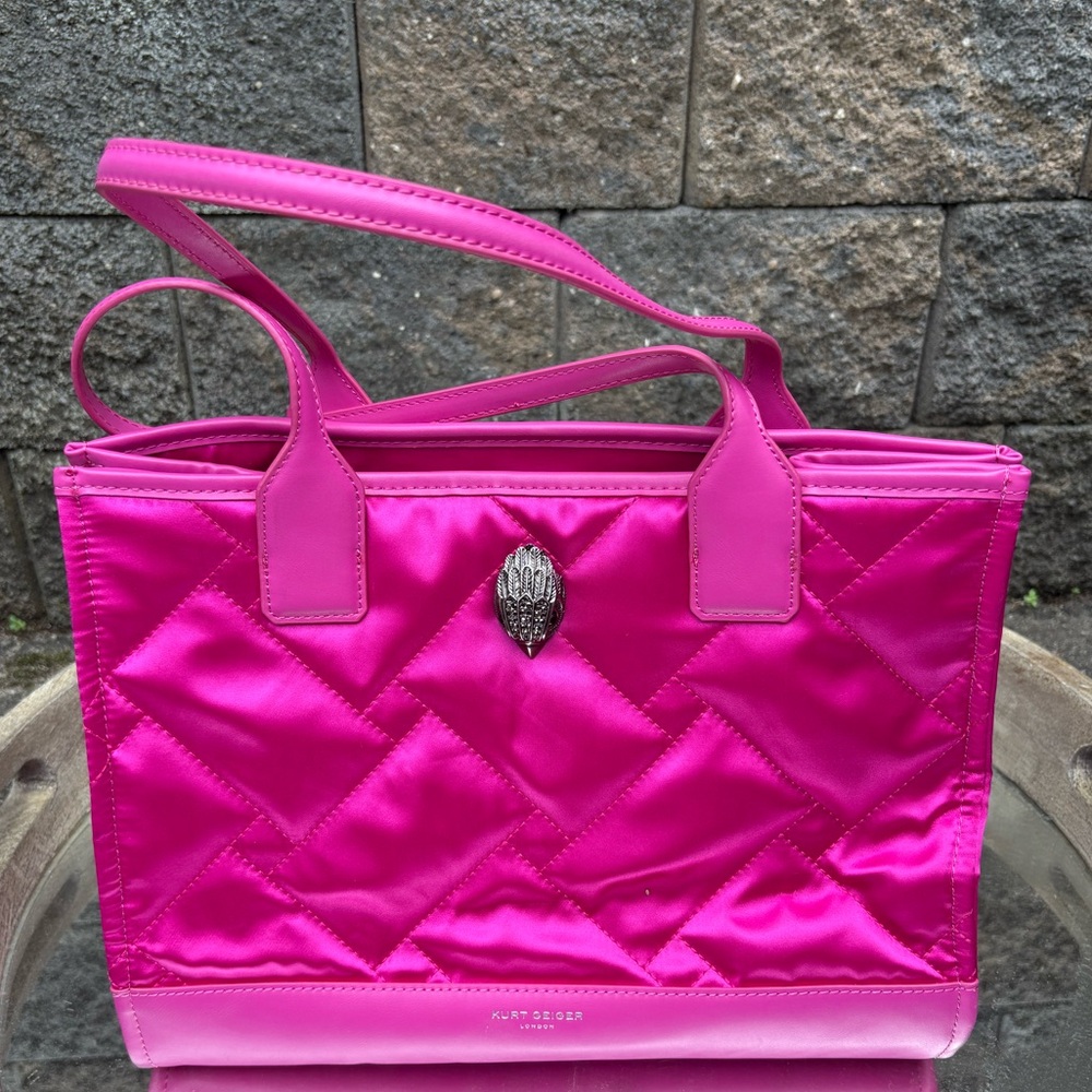 Kurt Geiger Pink Glossy Tote Bag